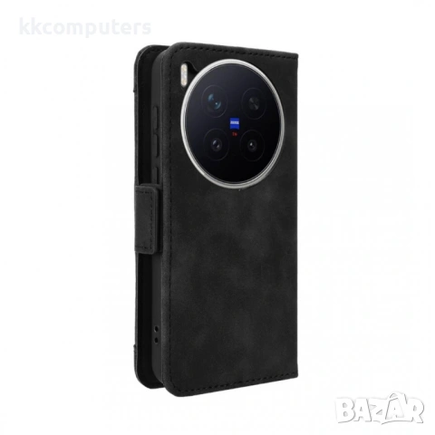 Кожен Портфейл Калъф за vivo X300 Pro 5G- 3 слота за карти, Магнитен, Вкл. Протектор за Екран, 5 цвя, снимка 7 - Калъфи, кейсове - 53007199