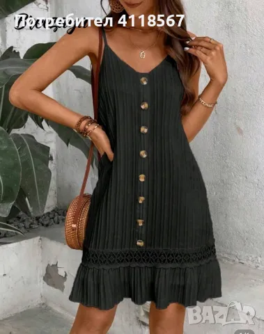 Нова черна рокля размер М