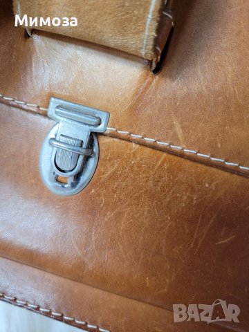 Естествена кожа винтидж чанта, снимка 17 - Чанти - 41000626