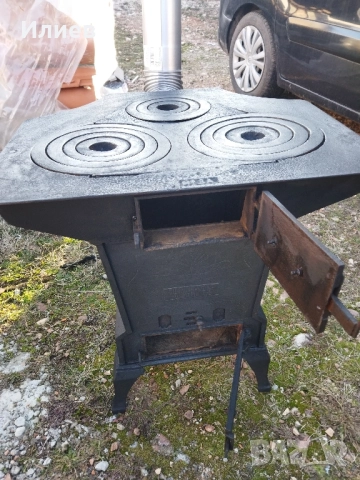 Чугунена печка, антика, уникат, снимка 6 - Антикварни и старинни предмети - 51829611