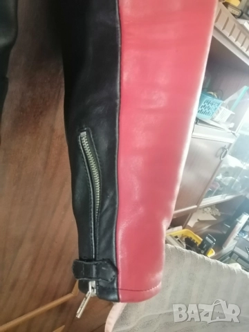 Кожено яке за моторист VANUCCI, снимка 6 - Якета - 52301913