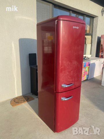 Ретро червен хладилник с фризер Gorenje, снимка 3 - Хладилници - 35765472
