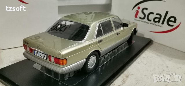 Mercedes Benz S-Class (W126) - iScale 1:18, снимка 4 - Колекции - 40640025