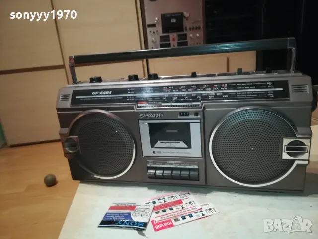 SHARP-ИДЕАЛЕН КАТО НОВ 1012241103LK1EWC, снимка 5 - Радиокасетофони, транзистори - 48291144