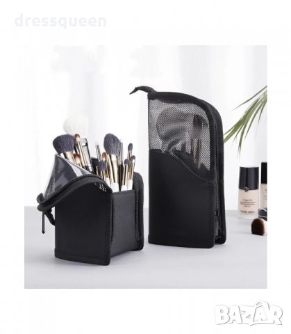 3163 Козметичен несесер за пътуване, поставка за четки за грим и козметика с цип, снимка 4 - Други - 34237184