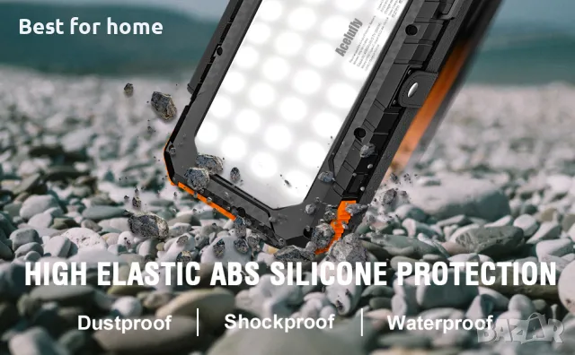 Супер мощна батерия със соларни панели 45 800 mAh WASTDE , снимка 14 - Външни батерии - 47816144