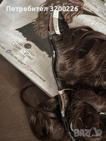 Продавам употребявани екстеншъни от 100% истинска  индийска коса на треса , снимка 7 - Аксесоари за коса - 44404980