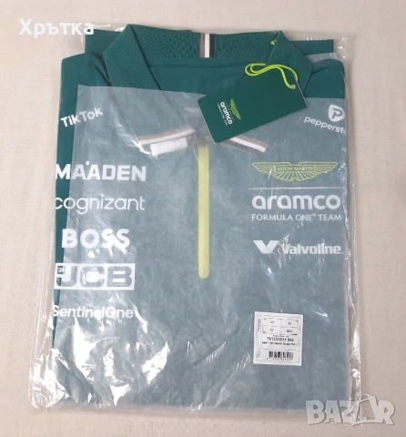 Aston Martin x Hugo Boss F1 Team Polo - Оригинална мъжка тениска с яка, снимка 7 - Тениски - 53477687