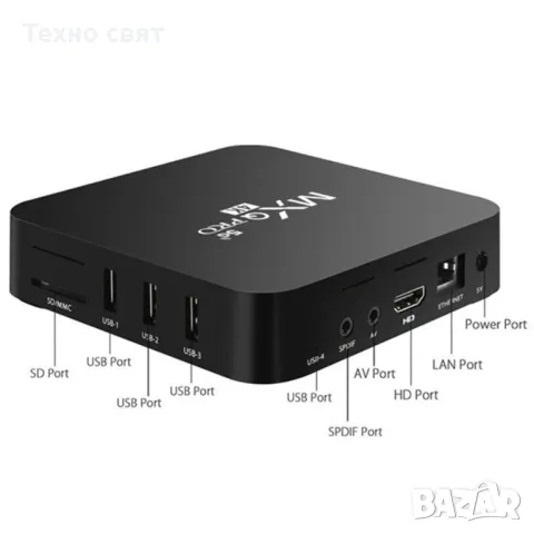 4K Android TV Box MXQ PRO ТВ БОКС за онлайн телевизия Android TV 11, снимка 5 - Приемници и антени - 47695306