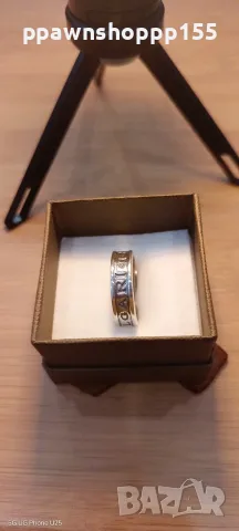 Масивен сребърен пръстен / Халка в стил Bvlgari - Проба 925 (7.17 г)