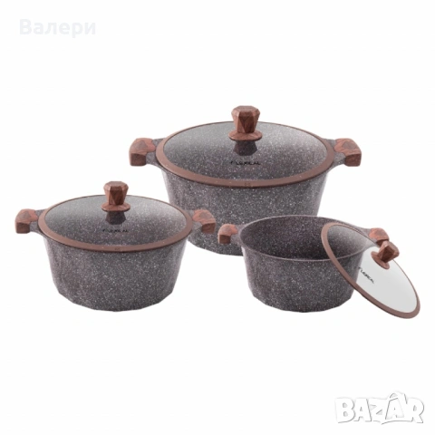 Lexical – PEARL SERIES Гранитен комплект касероли за професионално и домашно готвене