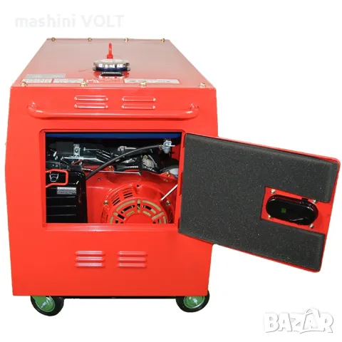 Обезшумен бензинов генератор за ток, 7.5 KW, Bullmax, монофазен, снимка 3 - Генератори - 48262991