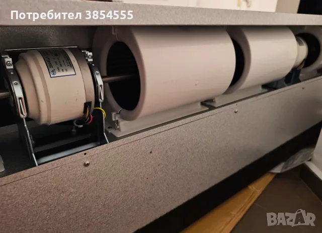 Конвектор вода-въздух (fan-coil) 11kW, DC мотор, 136см, за вграждане — нов, снимка 4 - Климатици - 55877467