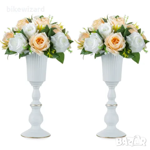 Nuptio 2 броя вази от метал НОВИ