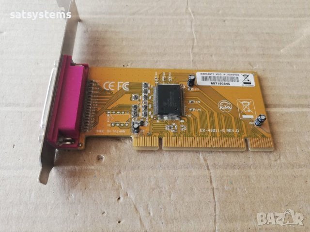 PCI Parallel Port Controller Card Exsys EX-41011-S REV.D, снимка 5 - Други - 41692697