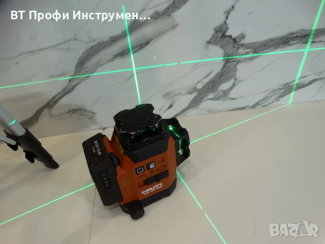 Hilti PM 30 MG - 3D Линеен лазерен нивелир + тринога 1.50 м, снимка 8 - Измервателни инструменти - 53081944