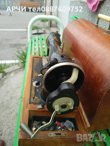 Работеща , антична , запазена шевна машина Union ( Юнион) Made in USSR, снимка 5 - Антикварни и старинни предмети - 49890224