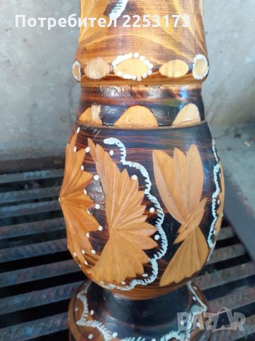 Дървени рисувани вази от Трансилвания, снимка 4 - Декорация за дома - 34542354
