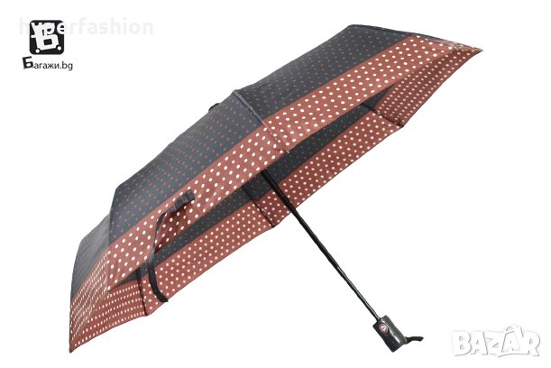 Автоматични дамски сгъваеми чадъри на точки, различни цветове, КОД: 41482, снимка 6 - Други - 34118491