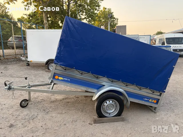 Туристическо, самосвално ремарке VESTA LIGHT 23 с брезент и шпригли Н-120, снимка 13 - Ремаркета - 55785045
