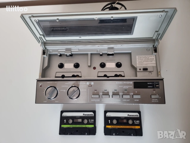 Двукасетъчен секретар - PANASONIC KX-T1526BS, снимка 4 - Радиокасетофони, транзистори - 27616407