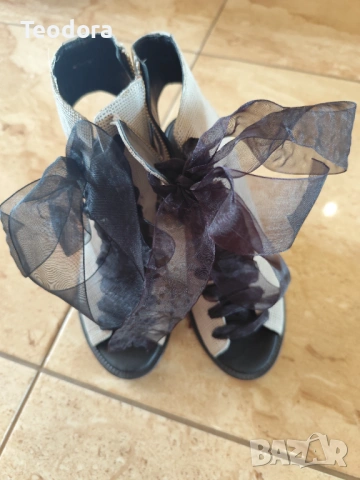 Обувки,сандали на ток, снимка 2 - Дамски обувки на ток - 53651273