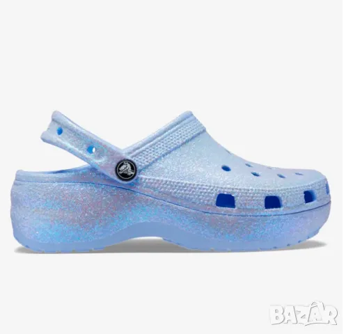 Crocs  Classic Platform Glitter Clog номер 36 .5-37    чехли ​с блясък на платформа