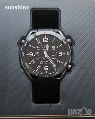 КАТО НОВ * Huawei Watch Ultimate Expedition (CLB‑B19) Black HNBR Strap , снимка 5 - Смарт часовници - 53244002