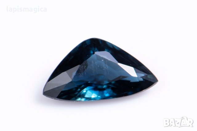 Син нетретиран сапфир 0.51ct VVS Тайланд трилион шлифовка