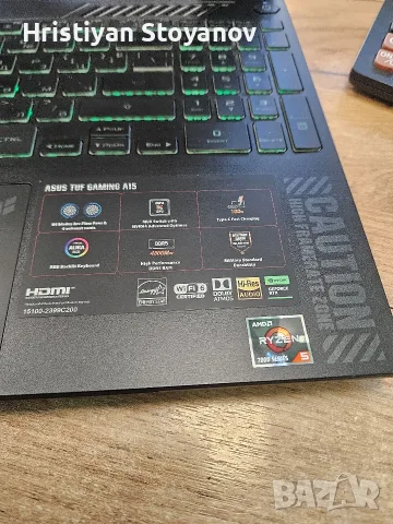ASUS TUF A15 GEMING , снимка 6 - Лаптопи за игри - 56126361