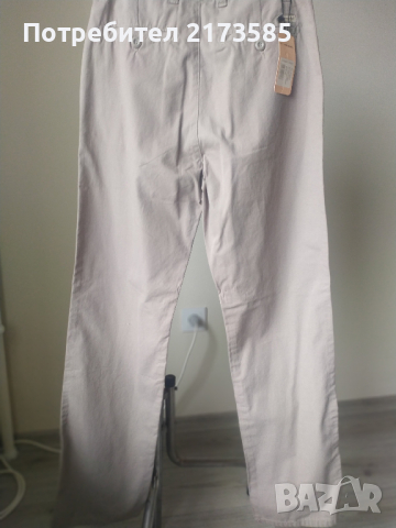 Спортен памучен панталон - светлобежев, снимка 3 - Панталони - 44651206