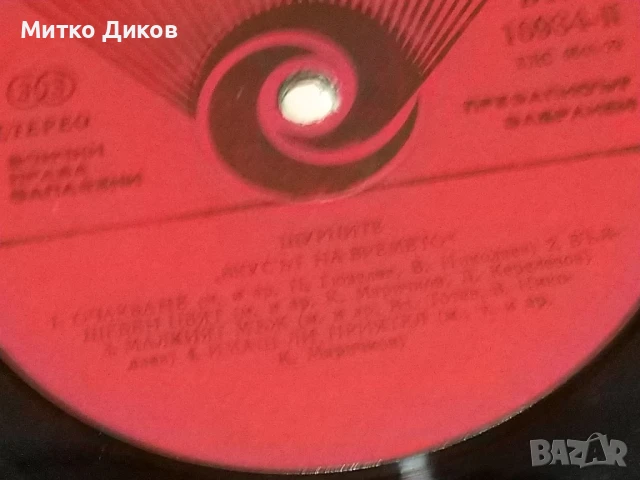 	Щурците Мускетарски марш голяма плоча 2 броя едната вкусът на времето  без обложки , снимка 6 - Грамофонни плочи - 51378681