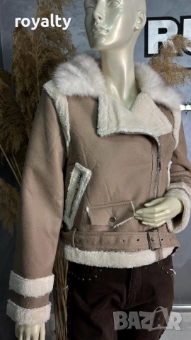 🧥 Дамско яке с каракул 💫, снимка 4 - Якета - 52186984