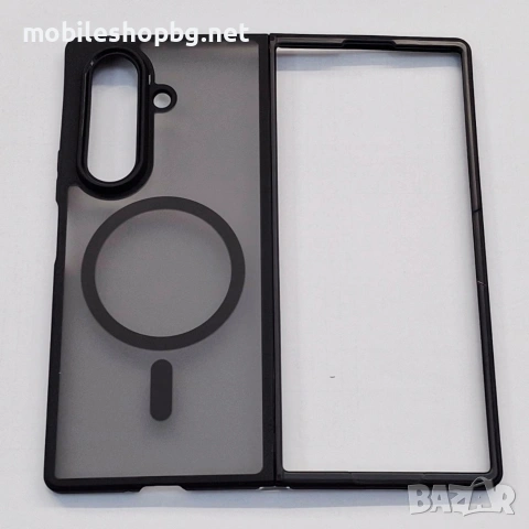 Samsung Galaxy Z Fold 7 калъф MagSafe черен мат полупрозрачен