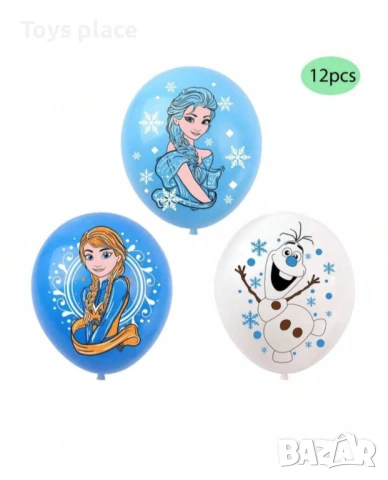 Латексови балони Елза и Ана замръзналото кралство Frozen, снимка 2 - Декорация за дома - 51061509