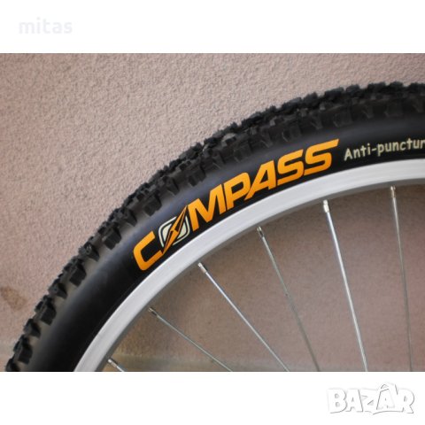 Външна гума за велосипед COMPASS (26 х 1.95) Защита от спукване - 4мм, снимка 7 - Части за велосипеди - 26136026
