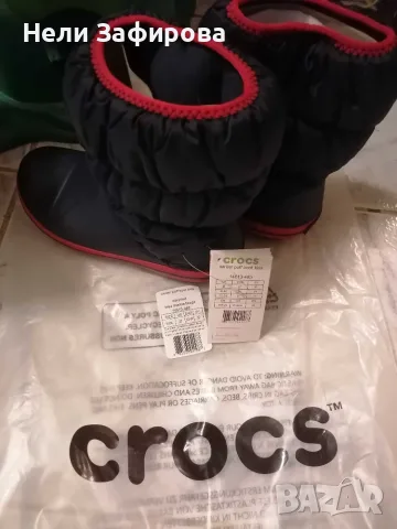 Олекотени апрески Crocs, снимка 7 - Детски боти и ботуши - 56224488