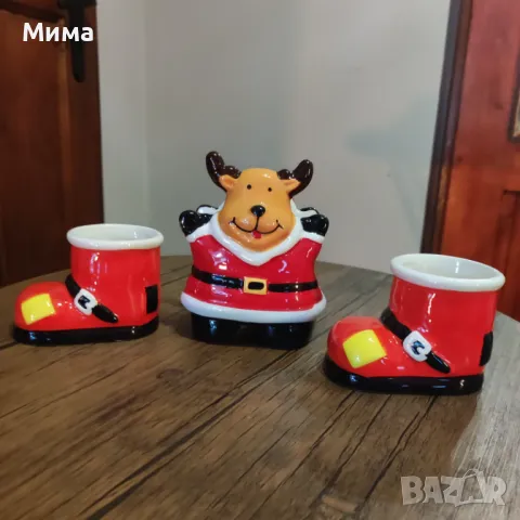 Порцеланови коледни декорации, снимка 5 - Декорация за дома - 47903986