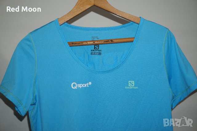 Дамска Спортна Тениска Salomon Born To Sweat Размер L, снимка 2 - Тениски - 42193508