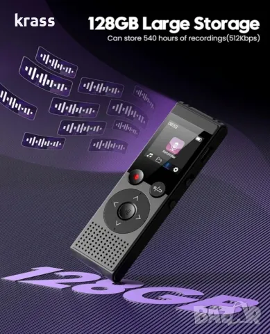 Дигитален Диктофон, снимка 9 - MP3 и MP4 плеъри - 47840087