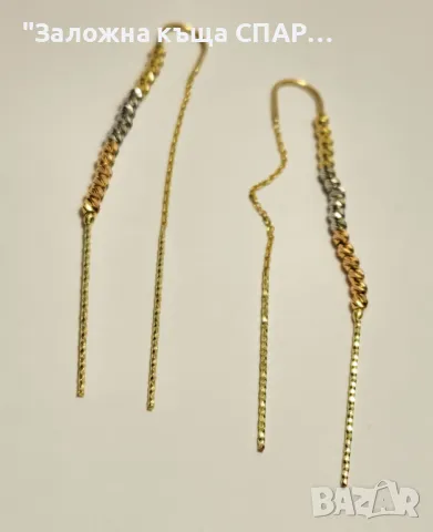 Нови Дамски обеци-2.34гр., снимка 1