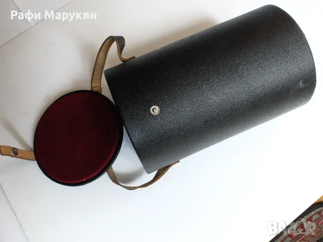 ГДР тубус за съхраняване на обективи -естествена кожа