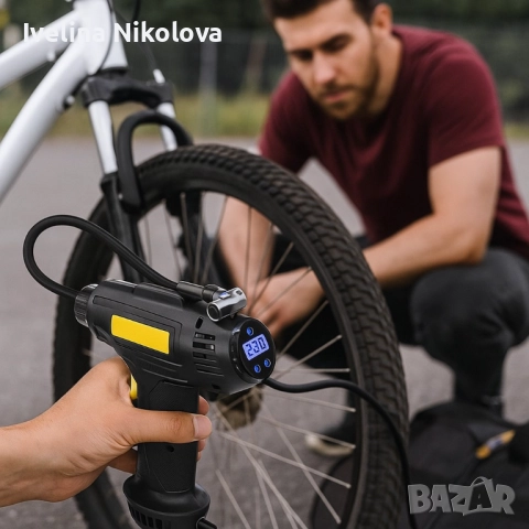 Безжичен дигитален компресор за автомобил, снимка 2 - Аксесоари и консумативи - 51552366