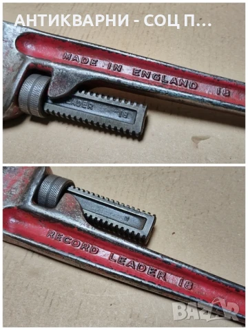 Стар Соц Английски Тръбен Ключ. , снимка 7 - Антикварни и старинни предмети - 50823435
