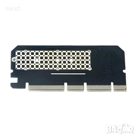 Преходник PCIe към M.2 NVMe M-Key адаптер за SSD 2230/2242/2260/2280, PCI-E x4/x8/x16, снимка 2 - Кабели и адаптери - 56075221