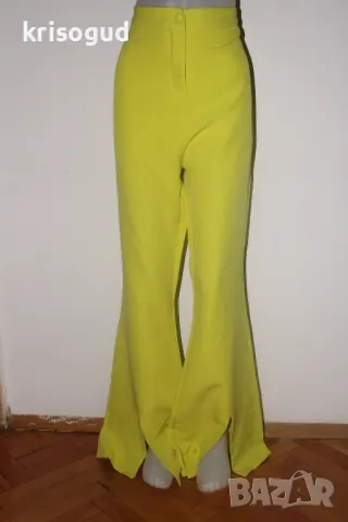 Нов с етикет дамски панталон BOOHOO, EUR 44, размер XL, цвят лимон