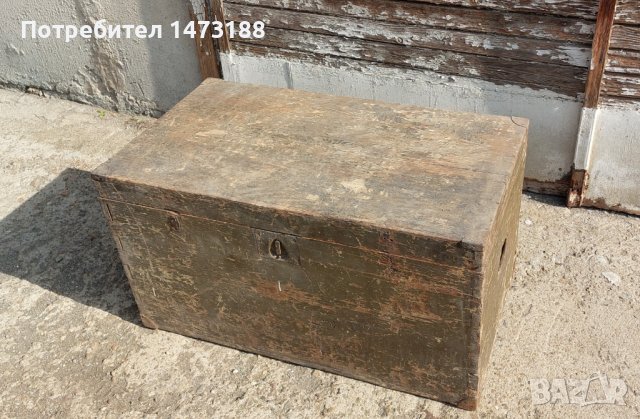 Стар сандък , снимка 2 - Антикварни и старинни предмети - 44493079