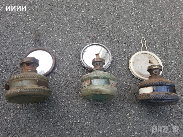 Газена лампа 3 бр, снимка 2 - Антикварни и старинни предмети - 52631516
