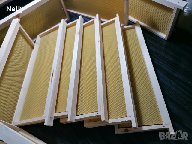 Рамки за пчелни кошери с монтирани восъчни основи, снимка 5 - За пчели - 44252856