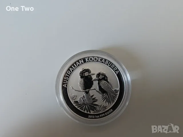 Сребърна монета, 1 oz Австралийска кукабура 2013, 99.99% сребро, снимка 2 - Нумизматика и бонистика - 56208333
